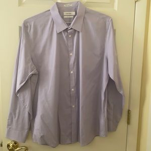 Calvin Klein Non Iron Purple Dress Shirt, XL